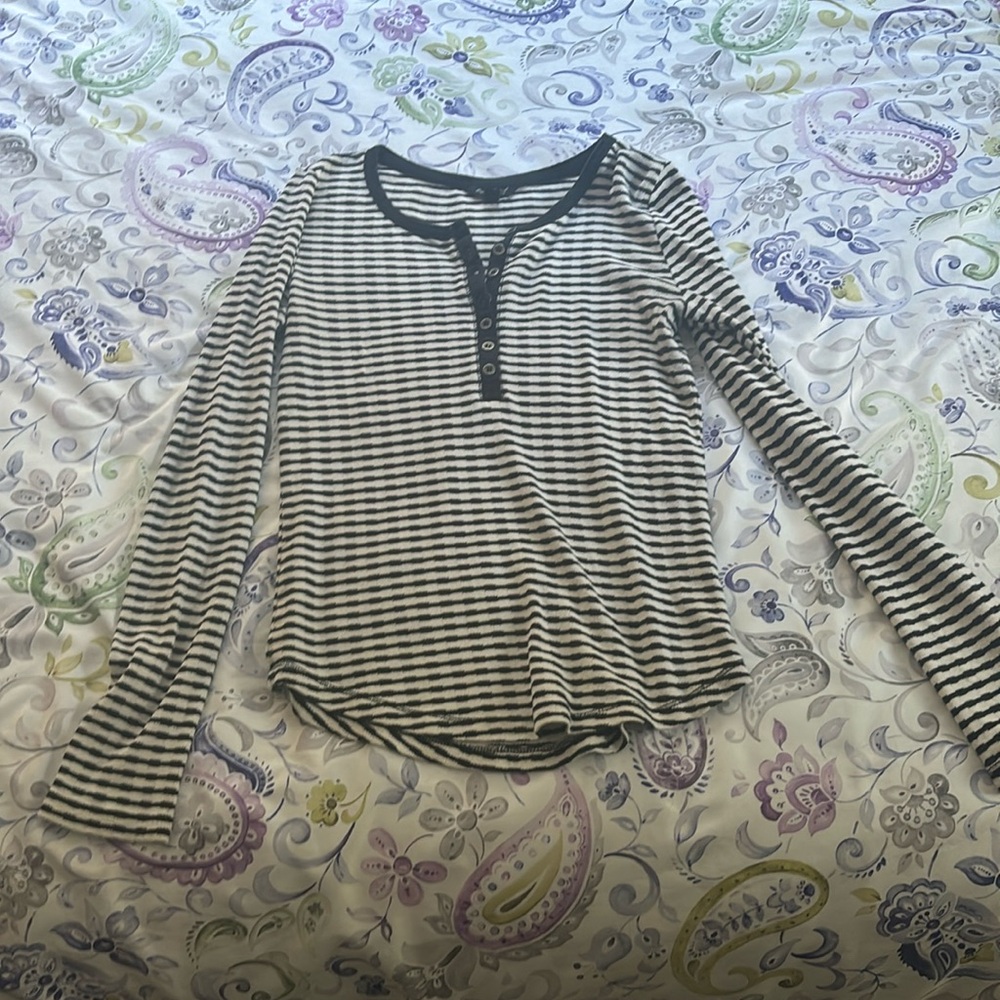 Henley with button detail